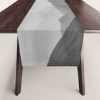 Forest Fade - Black and White Landscape Nature Photography Table Runner Gallery Image 1