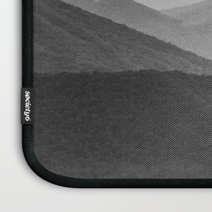 Forest Fade - Black and White Landscape Nature Photography Laptop Sleeve Gallery Image 3
