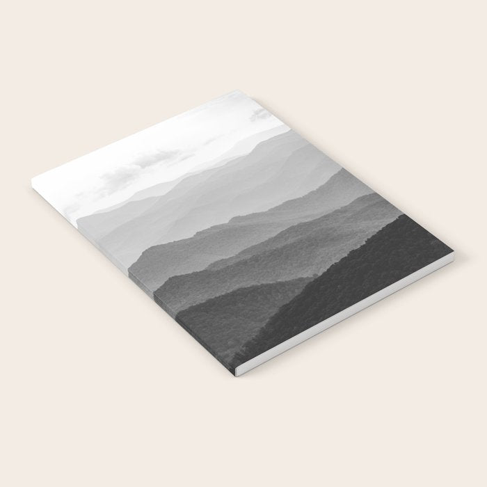 Forest Fade - Black and White Landscape Nature Photography Notebook Gallery Image 1