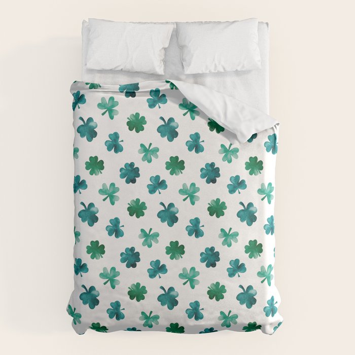 St. Patrick's Day Shamrocks Duvet Cover Gallery Image 6