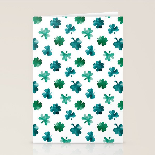 St. Patrick's Day Shamrocks Stationery Card Gallery Image 2