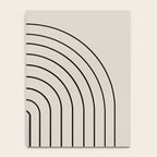 Minimal Arch LVII Vintage Creme and Black Modern Geometric Lines Notebook Gallery Image 4