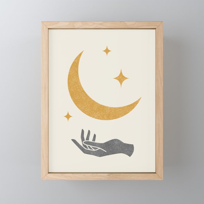 Moonlight Hand Mini Art Print Gallery Image 1