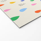 Happy Raindrops - Kids Minimalist Pattern Welcome Mat Gallery Image 2