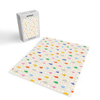 Happy Raindrops - Kids Minimalist Pattern Jigsaw Puzzle Gallery Image 2