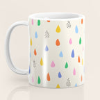 Happy Raindrops - Kids Minimalist Pattern Coffee Mug Gallery Image 3