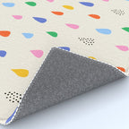 Happy Raindrops - Kids Minimalist Pattern Rug Gallery Image 4