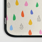 Happy Raindrops - Kids Minimalist Pattern Laptop Sleeve Gallery Image 3