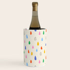 Happy Raindrops - Kids Minimalist Pattern Wine Chiller Gallery Image 1