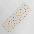 Happy Raindrops - Kids Minimalist Pattern Yoga Mat Gallery Image 1