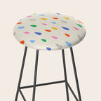 Happy Raindrops - Kids Minimalist Pattern Stool Gallery Image 2