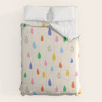 Happy Raindrops - Kids Minimalist Pattern Comforter Gallery Image 6