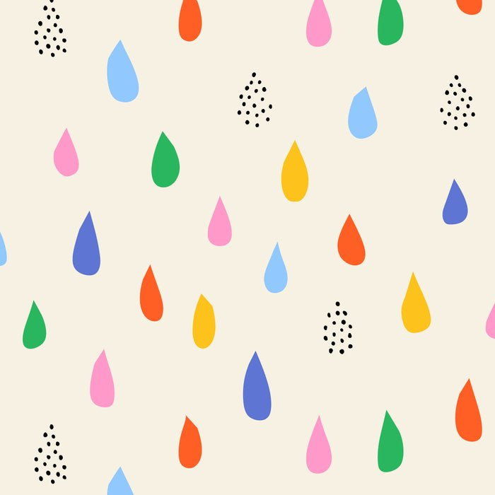 Happy Raindrops - Kids Minimalist Pattern Coffee Mug Gallery Image 2