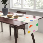 Happy Raindrops - Kids Minimalist Pattern Table Runner Gallery Image 2