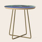 Haka Shore - Nature Ukiyo Landscape in Green & Blue Side Table Gallery Image 1