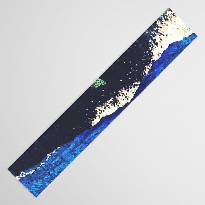 Haka Shore - Nature Ukiyo Landscape in Green & Blue Table Runner Gallery Image 3