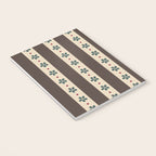 Brown Stripes And Flowers Notebook Gallery Image 3