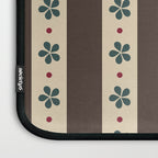 Brown Stripes And Flowers Laptop Sleeve Gallery Image 3