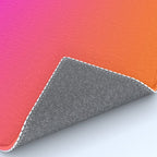Hot Magenta Pink and Orange Trendy Ombre Rug Gallery Image 4