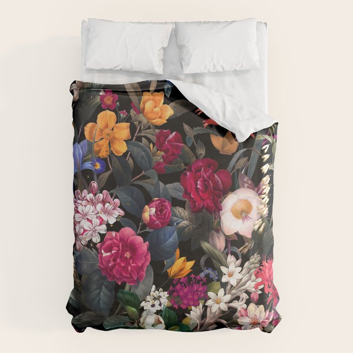 Floral Spice II - Night Duvet Cover Gallery Image 1