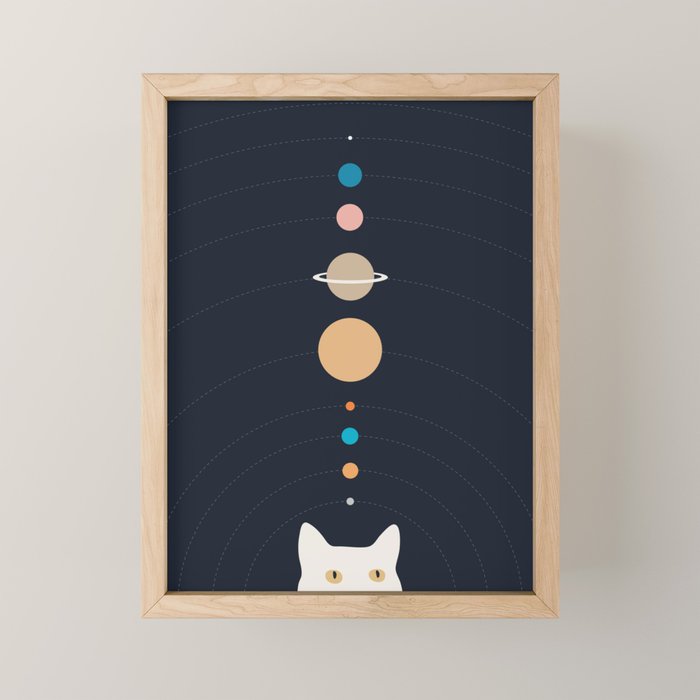 Cat Landscape 125 Mini Art Print Gallery Image 1