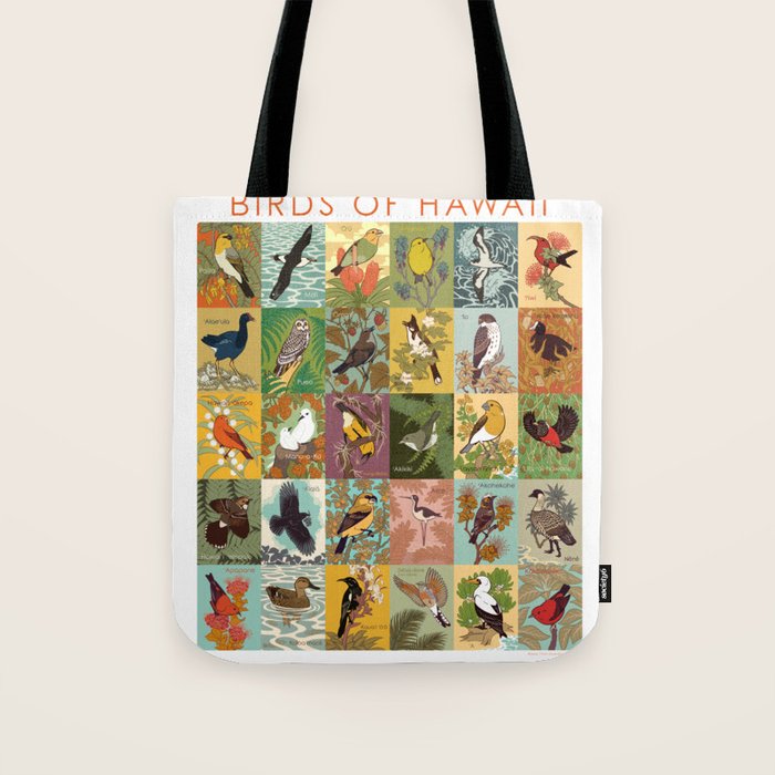 Birds of Hawaii Tote Bag Gallery Image 1
