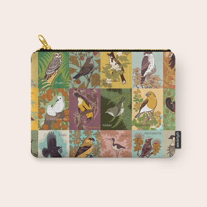 Birds of Hawaii Carry All Pouch Gallery Image 1
