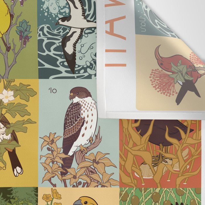 Birds of Hawaii Wall Tapestry Gallery Image 3