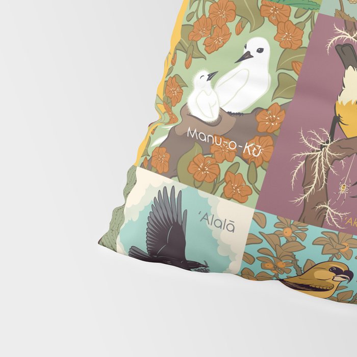 Birds of Hawaii Pillow Sham Gallery Image 4