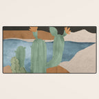 Cactus Landscape 2 Desk Mat Gallery Image 3