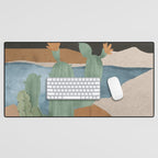 Cactus Landscape 2 Desk Mat Gallery Image 1