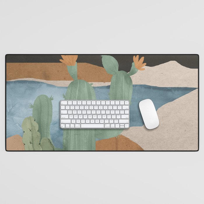 Cactus Landscape 2 Desk Mat Gallery Image 1