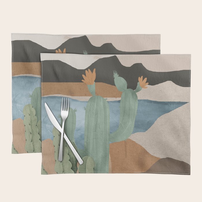 Cactus Landscape 2 Placemat Gallery Image 1