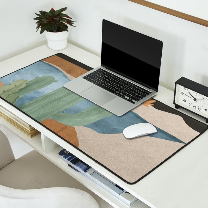 Cactus Landscape 2 Desk Mat Gallery Image 2