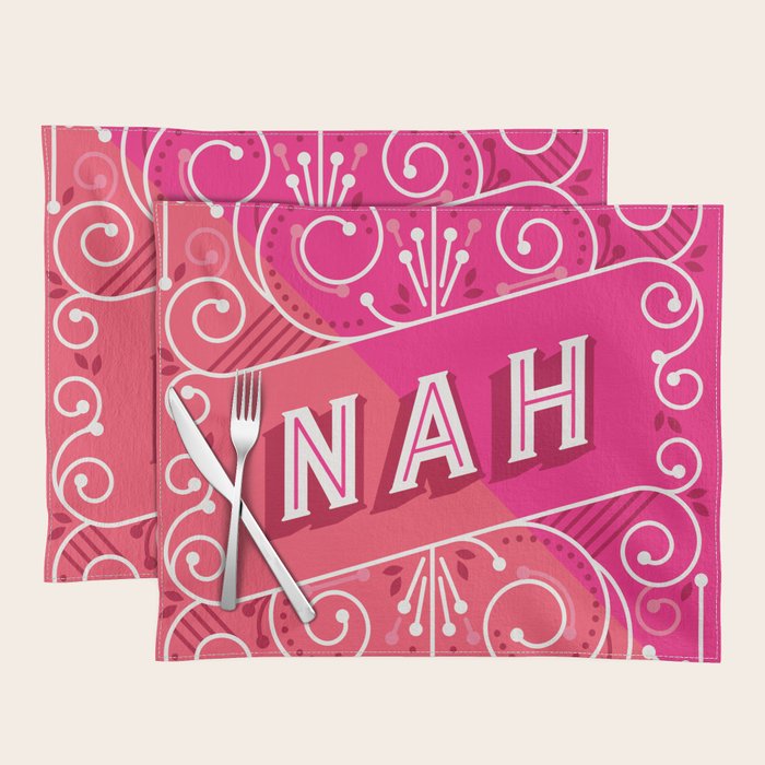 Nah â Hot Pink Placemat Gallery Image 1