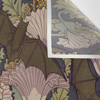 Vintage Art Deco Bat and Flowers Wall Tapestry Gallery Image 3