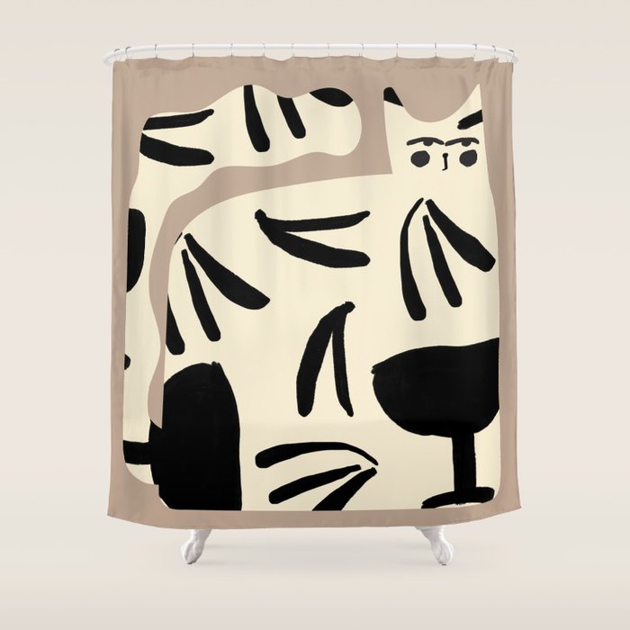 NEW FELINA Shower Curtain Gallery Image 1
