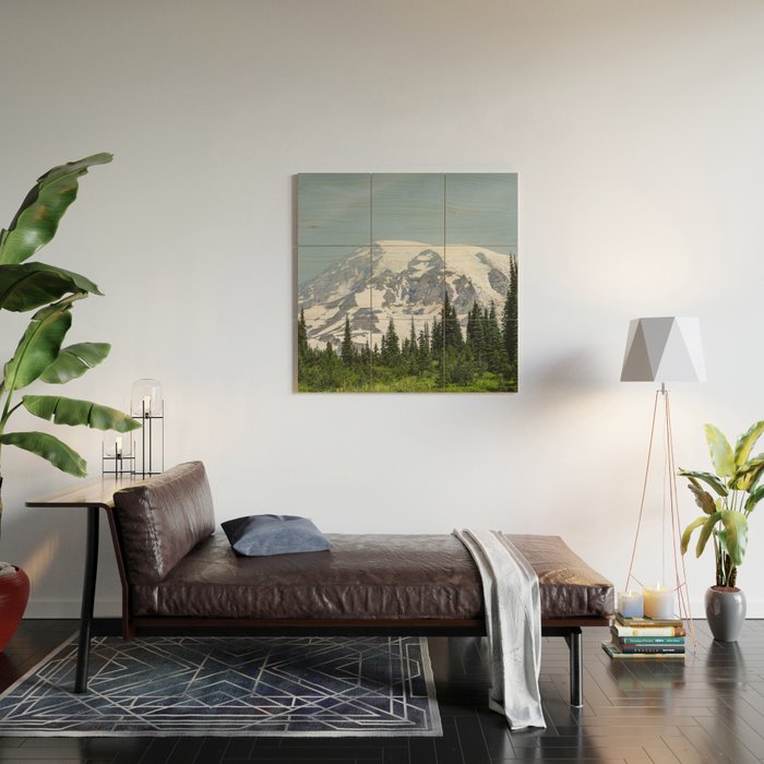 Mount Rainier National Park Wood Wall Art Gallery Image 2
