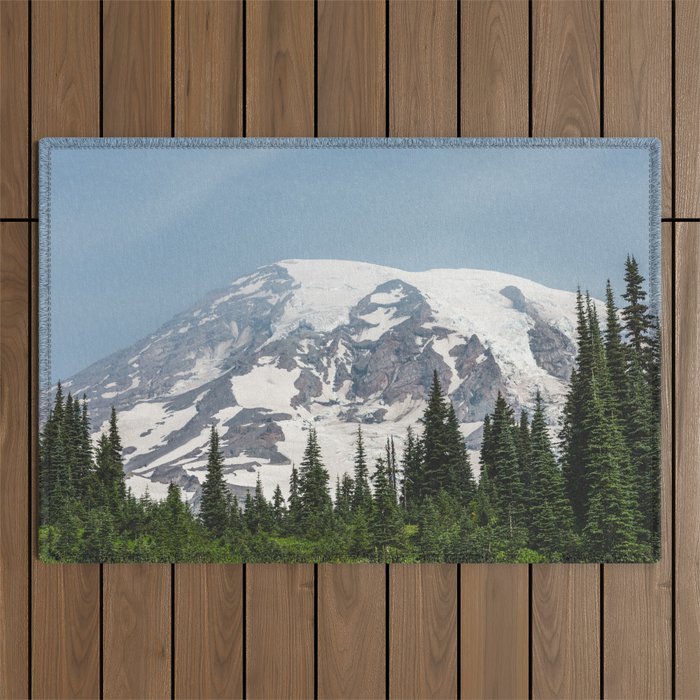Mount Rainier National Park Outdoor Rug Gallery Image 1