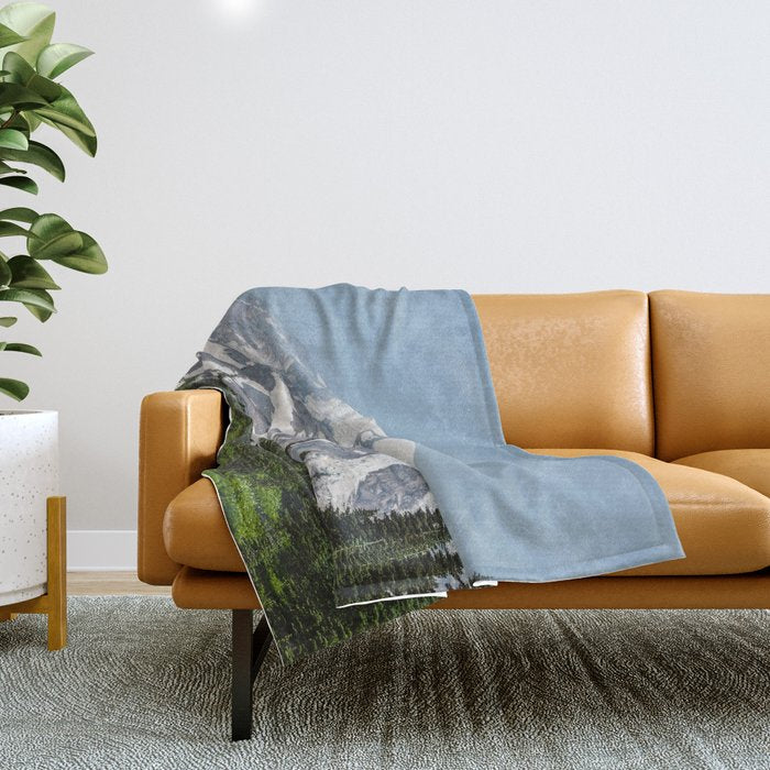 Mount Rainier National Park Throw Blanket Gallery Image 1