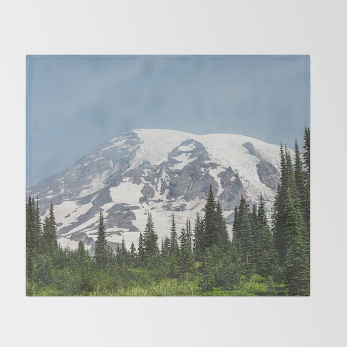 Mount Rainier National Park Throw Blanket Gallery Image 2