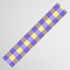 Soft Gingham Check Pattern  Lavender Pale Yellow and Taupe Vintage Table Runner Gallery Image 3