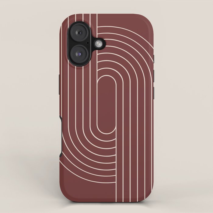 Oval Lines Abstract X iPhone Case Gallery Image 1