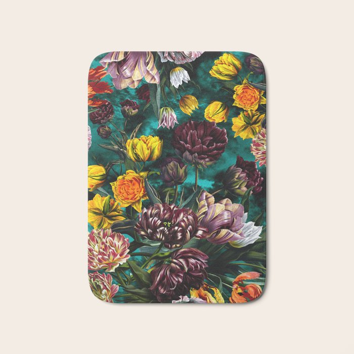 Botanical Multicolor Garden Bath Mat Gallery Image 1