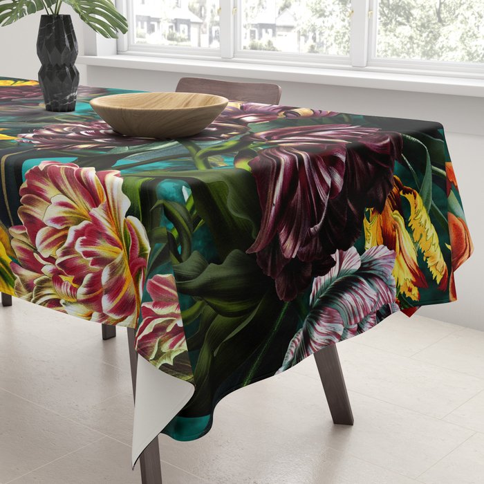Botanical Multicolor Garden Tablecloth Gallery Image 3