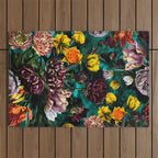 Botanical Multicolor Garden Outdoor Rug Gallery Image 1