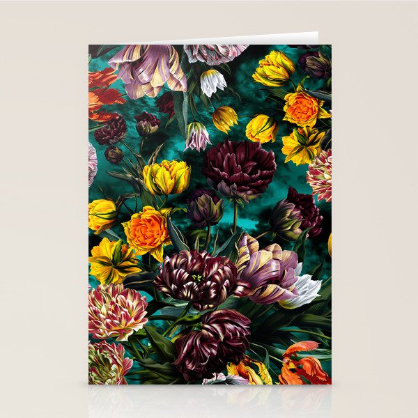 Botanical Multicolor Garden Stationery Card Gallery Image 1