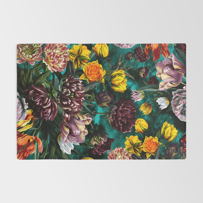 Botanical Multicolor Garden Rug Gallery Image 2