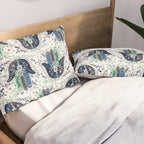 Hamsa Hand - Navy Palette Pillow Sham Gallery Image 2