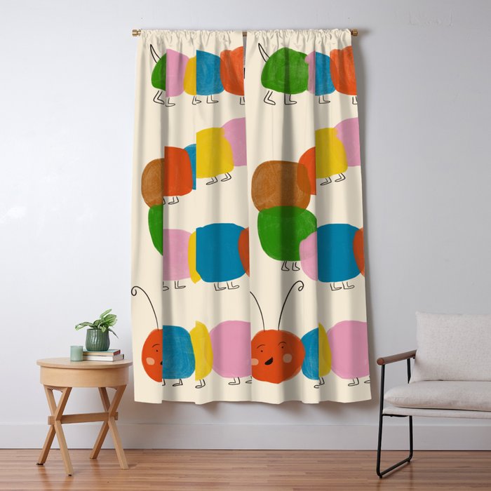 Pom Pom Caterpillar Window Curtain Gallery Image 1